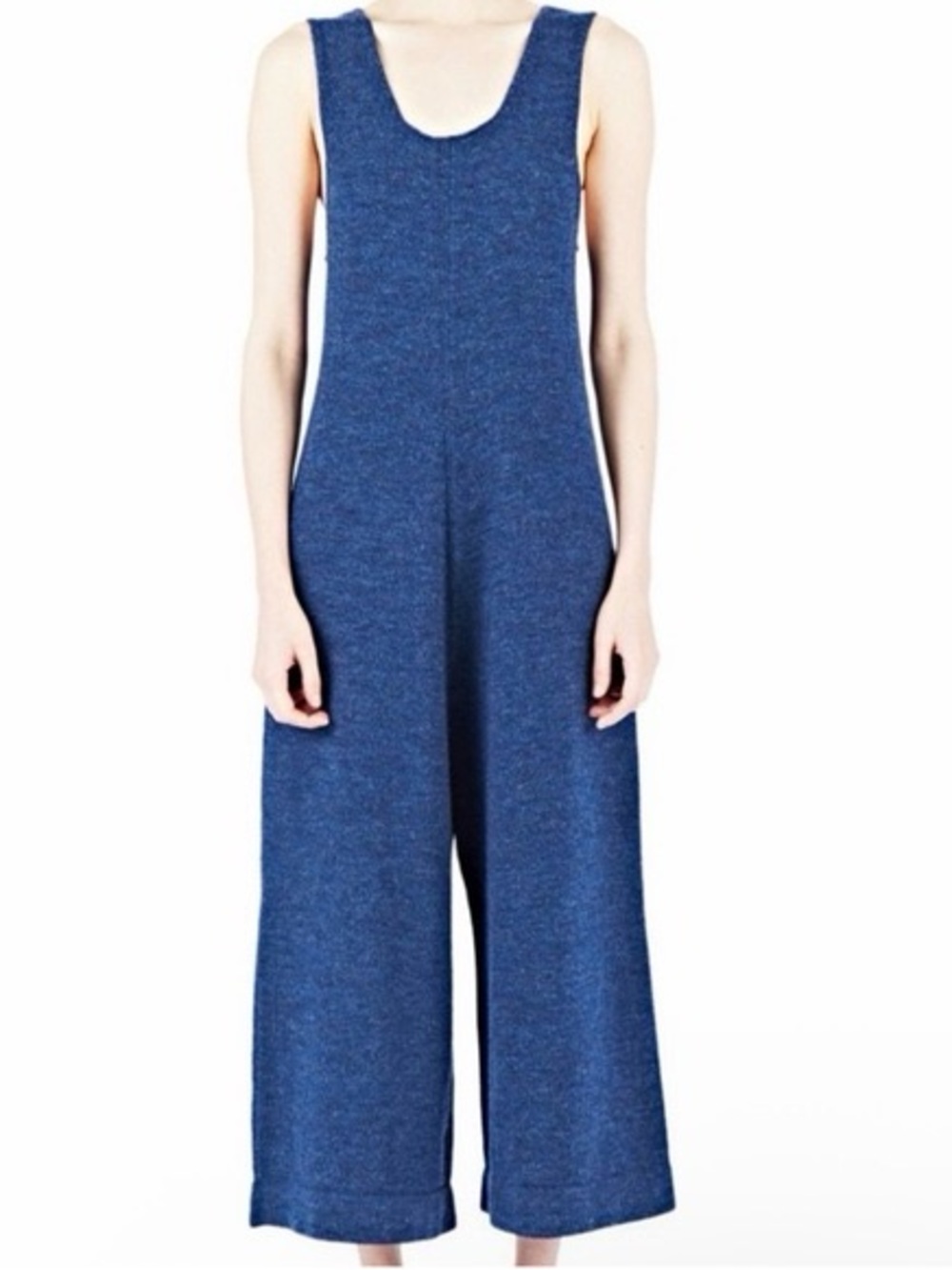 Lauren Manoogian Highland Wool Jumpsuit in navy size S